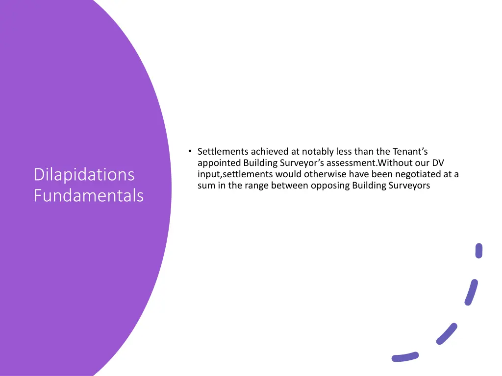 settlements achieved at notably less than