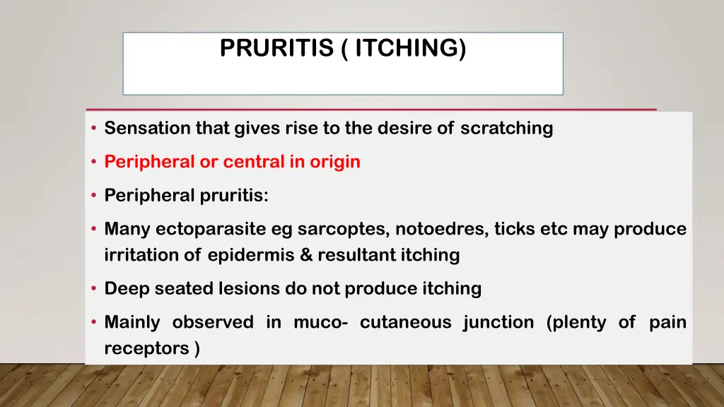 pruritis itching