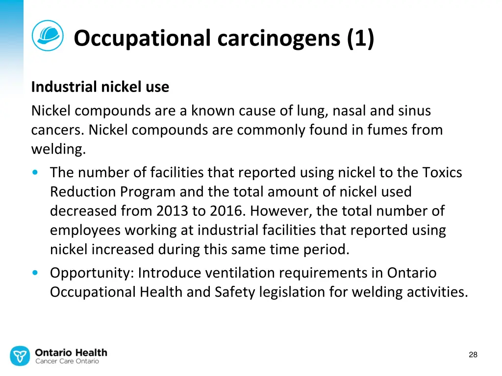 occupational carcinogens 1