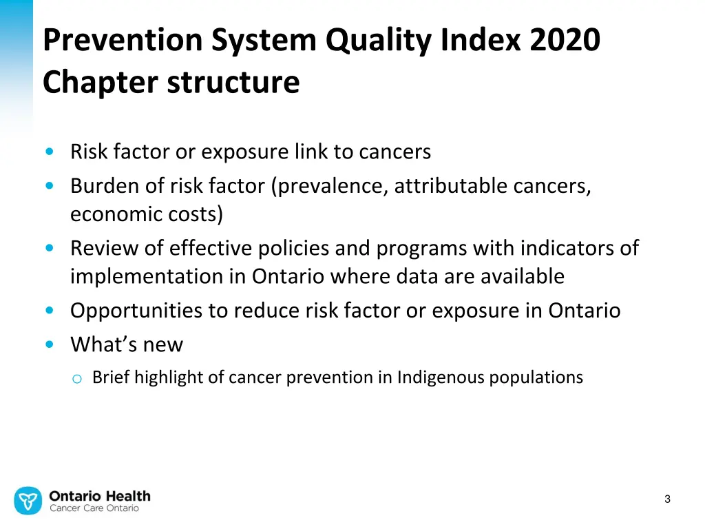 prevention system quality index 2020 chapter