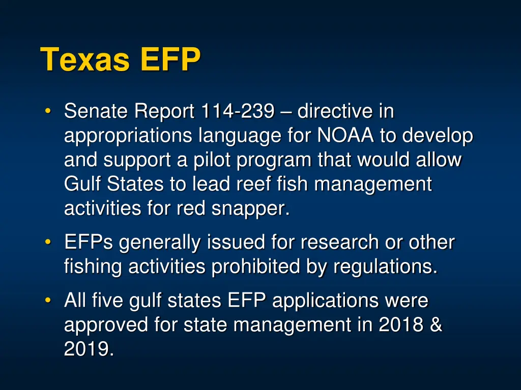 texas efp