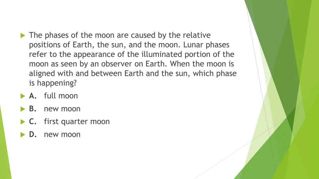 the phases of the moon are caused by the relative