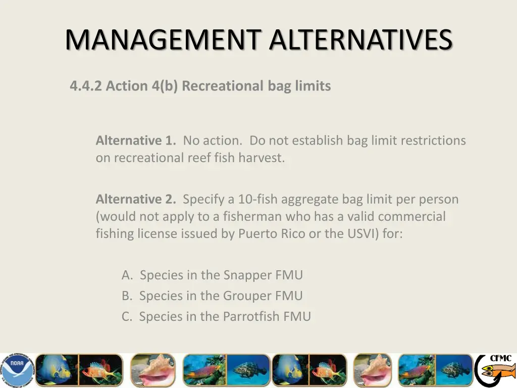 management alternatives 14