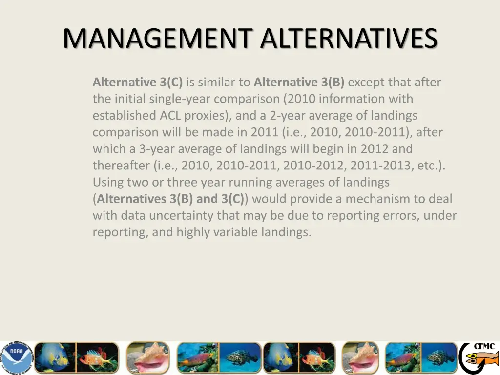 management alternatives 22