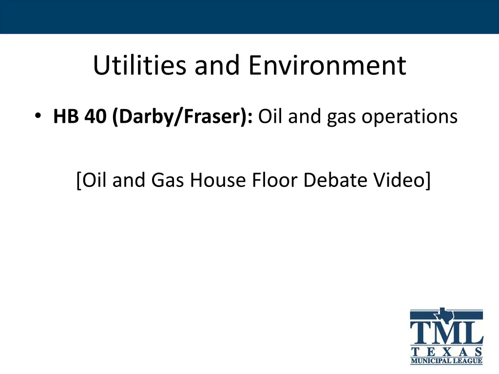 utilities and environment