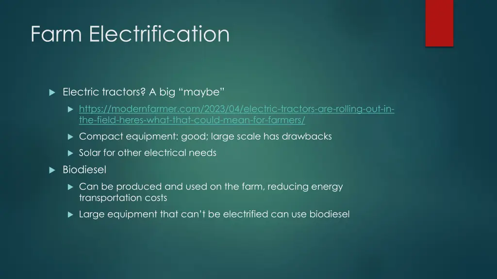 farm electrification