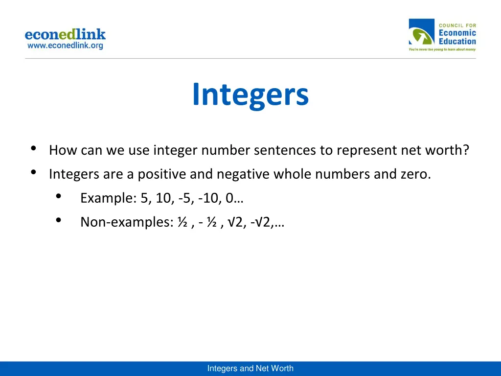 integers