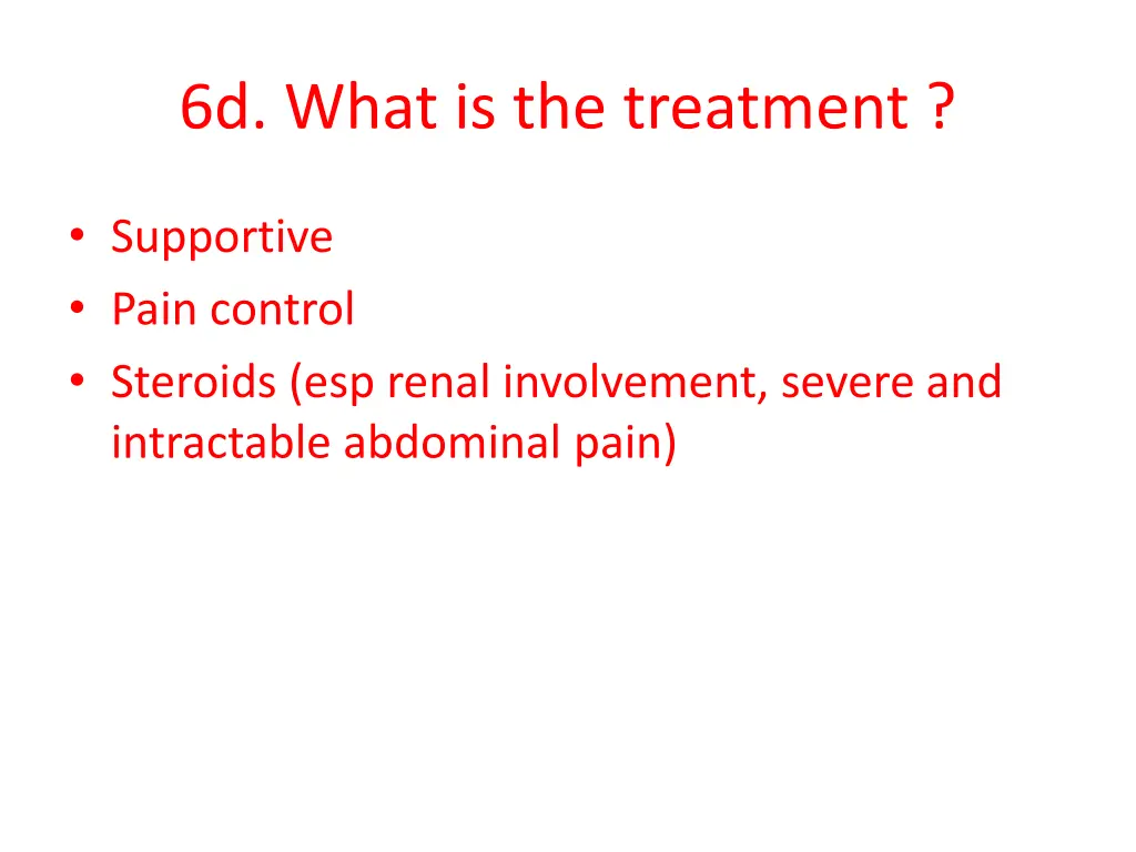 6d what is the treatment