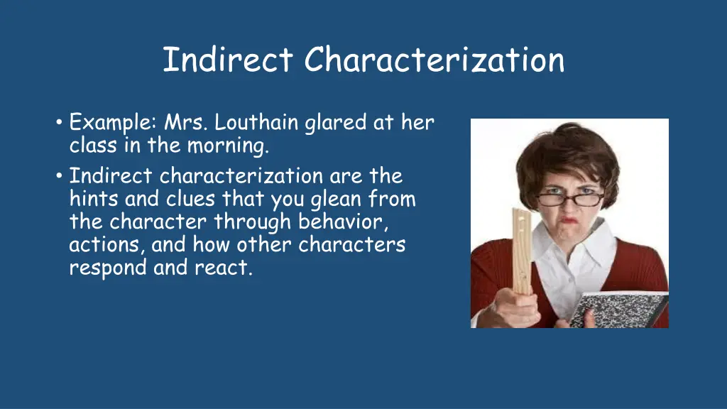 indirect characterization