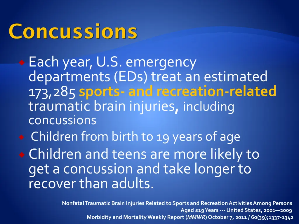 concussions