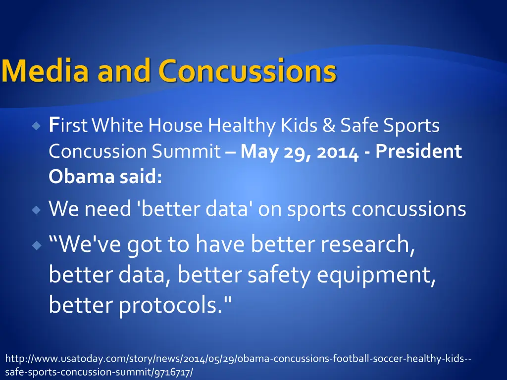 media and concussions