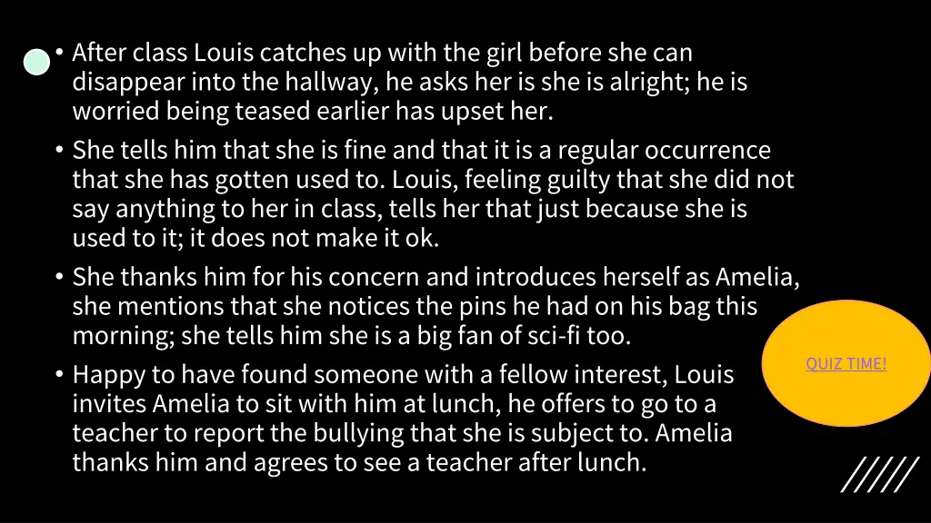 after class louis catches up with the girl before