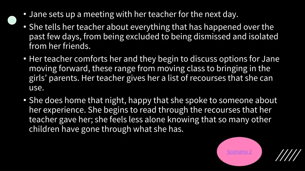 jane sets up a meeting with her teacher