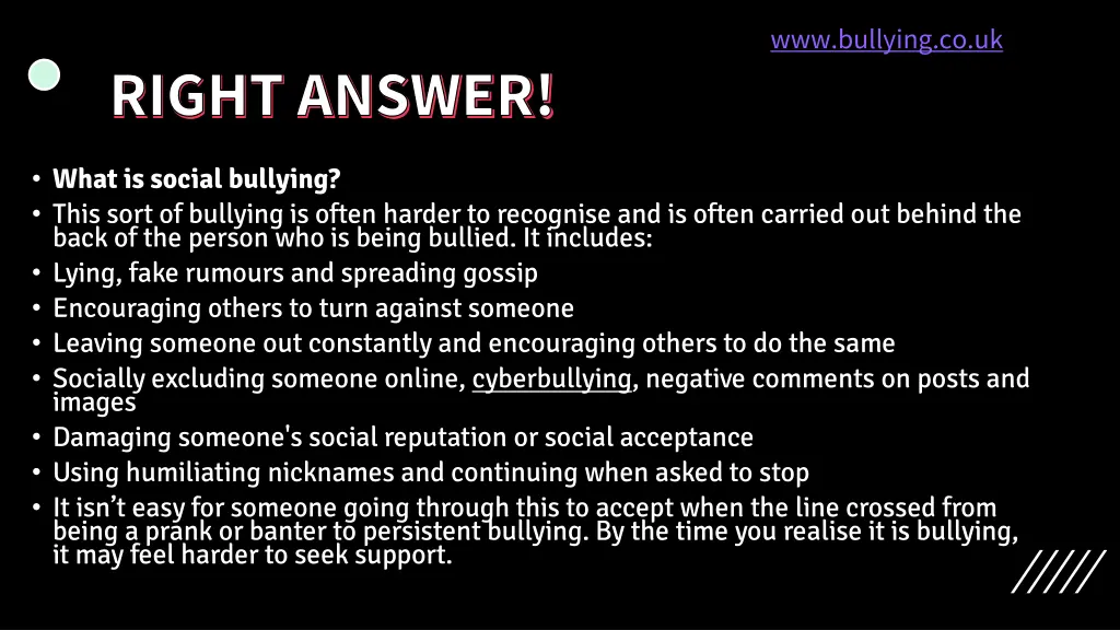 www bullying co uk