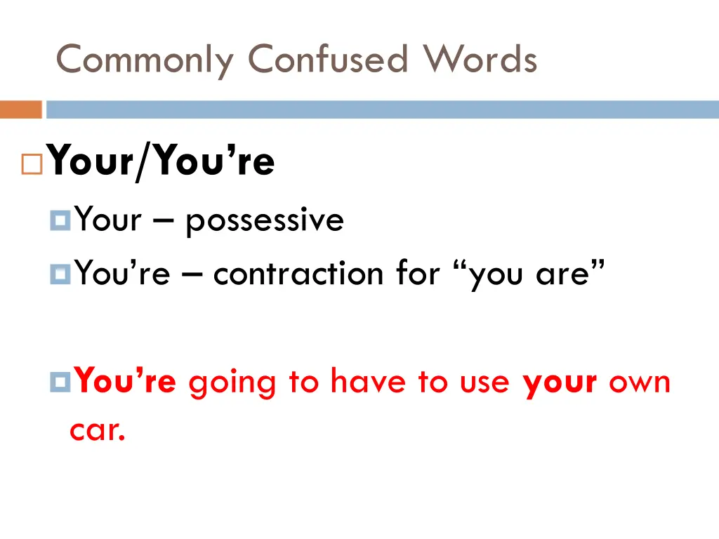 commonly confused words 9