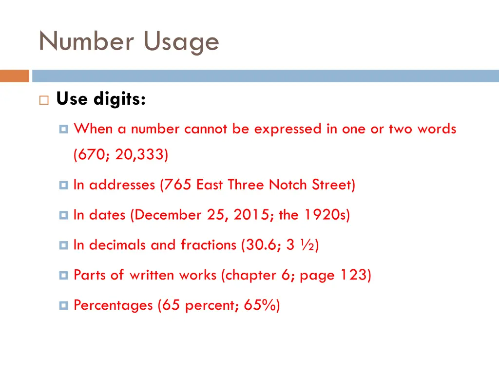 number usage 2