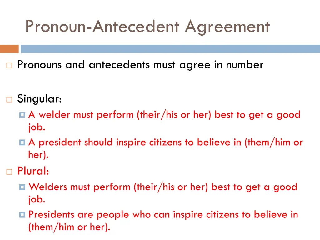 pronoun antecedent agreement 2