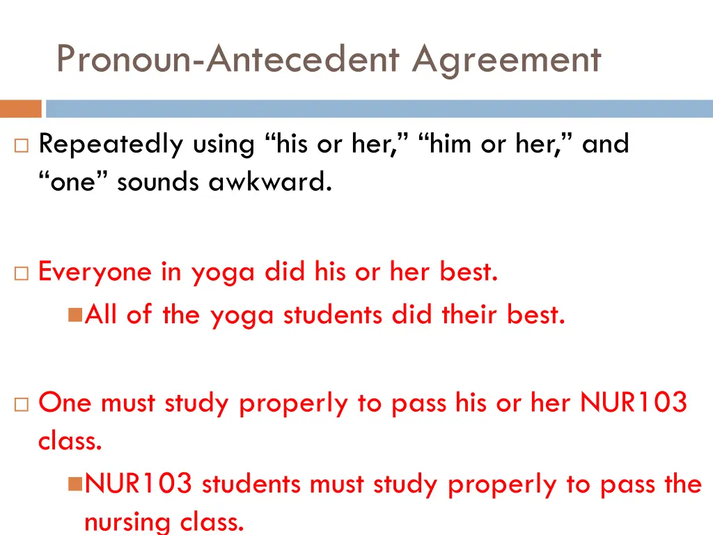 pronoun antecedent agreement 4