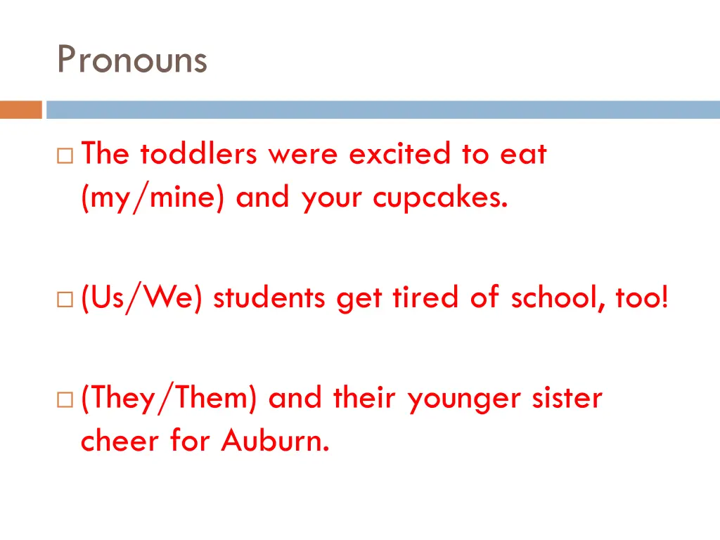 pronouns 2