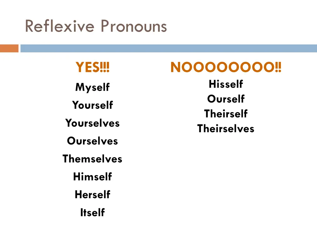 reflexive pronouns 2