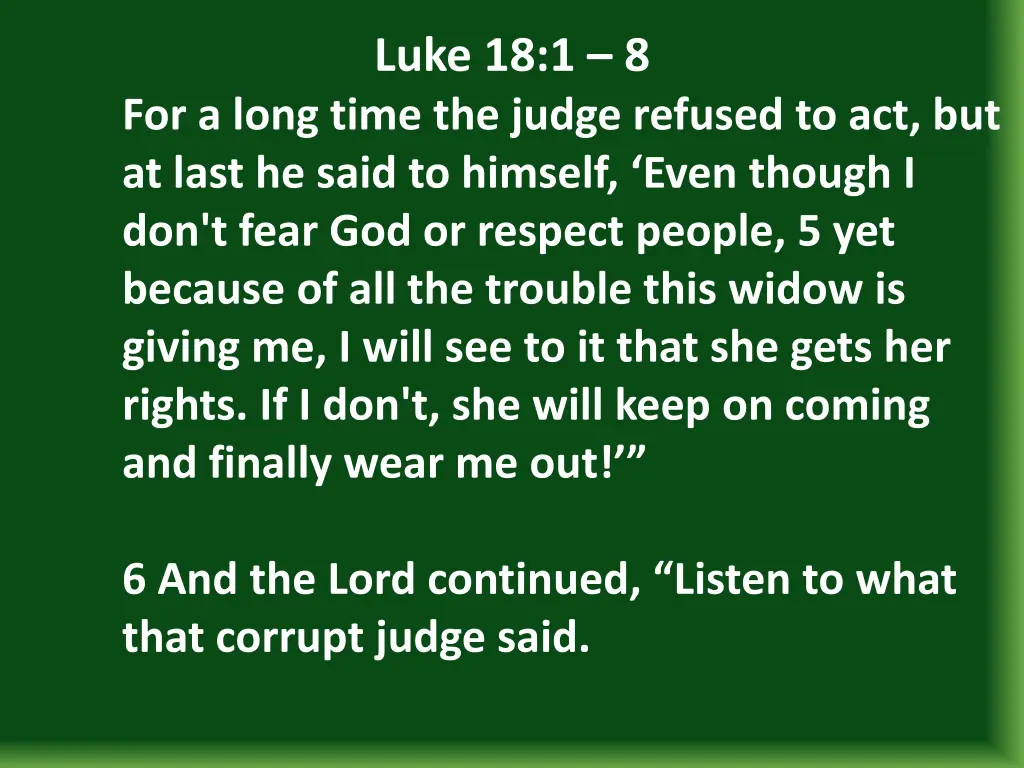 luke 18 1 8 1