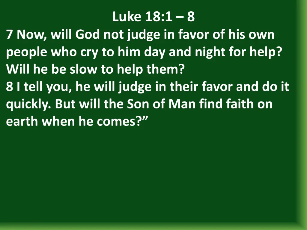 luke 18 1 8 2