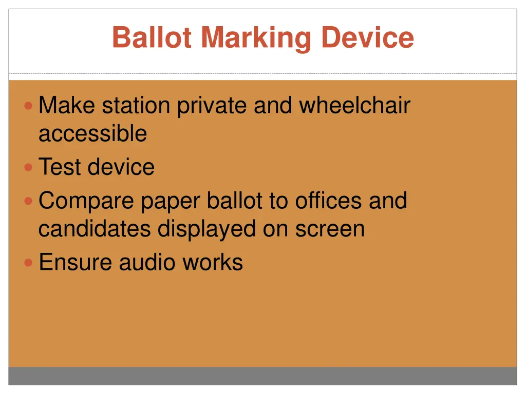 ballot marking device