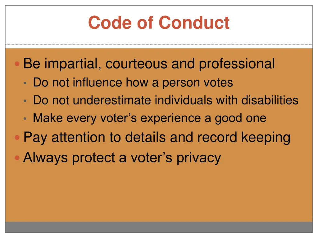 code of conduct