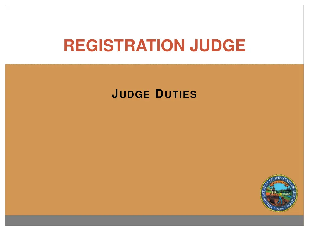 registration judge