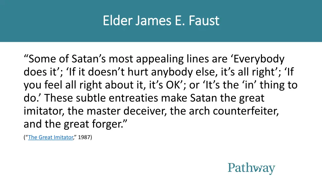 elder james e faust elder james e faust