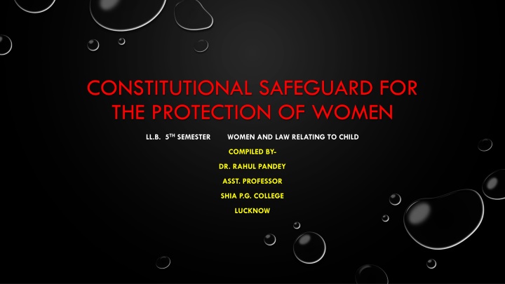 constitutional safeguard for the protection