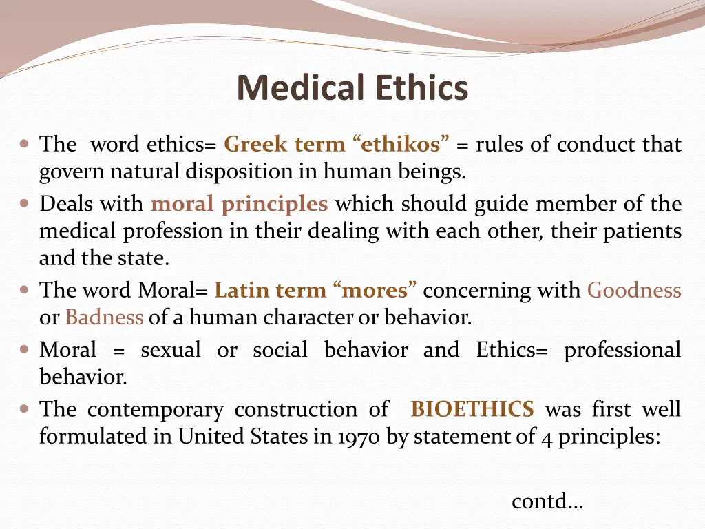 medical ethics