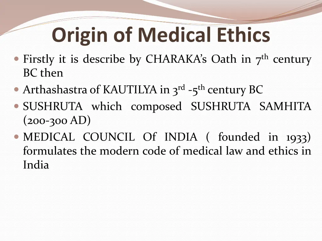 origin of medical ethics