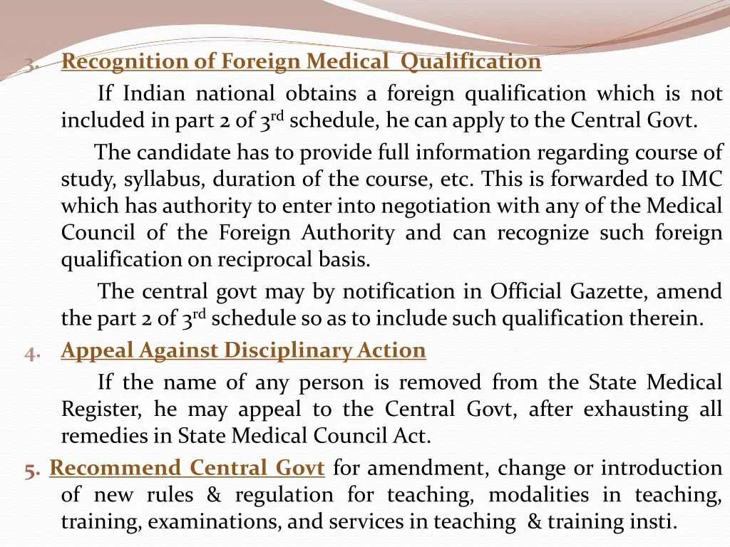 recognition of foreign medical qualification