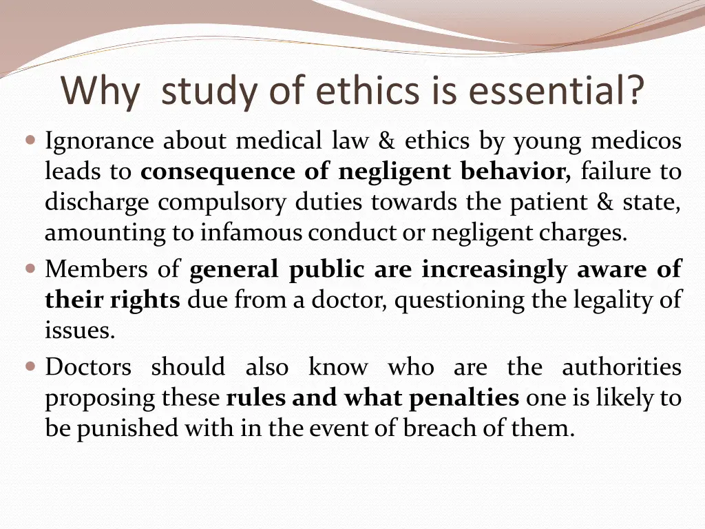 why study of ethics is essential