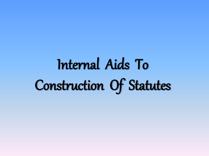 internal aids to internal aids to construction