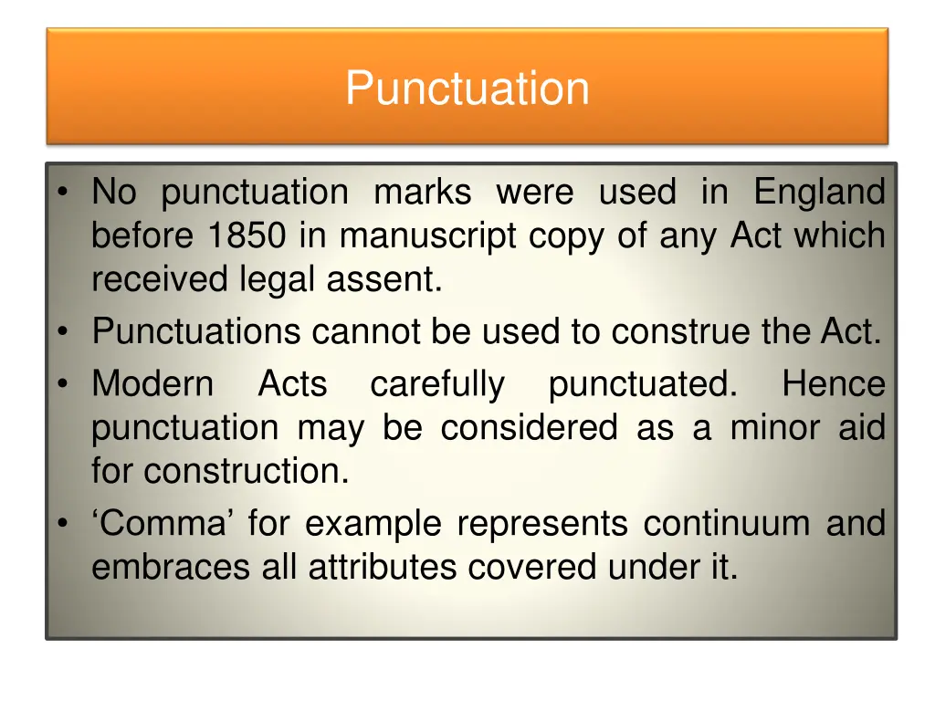 punctuation