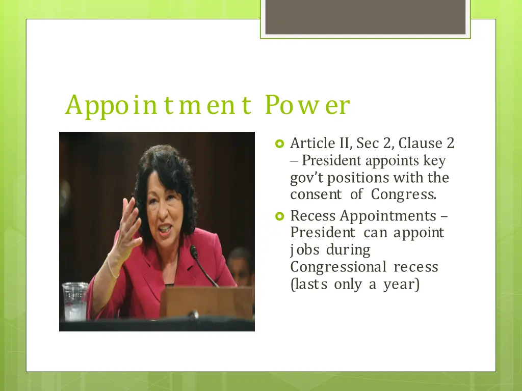 appointment power