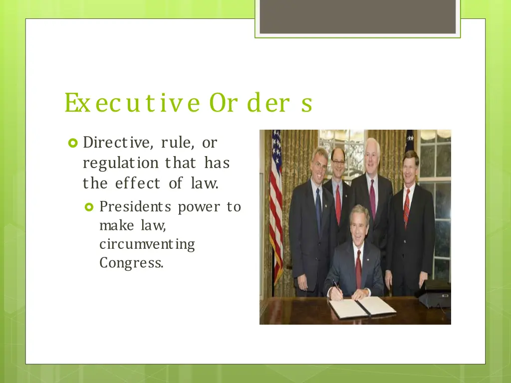 executive or der s