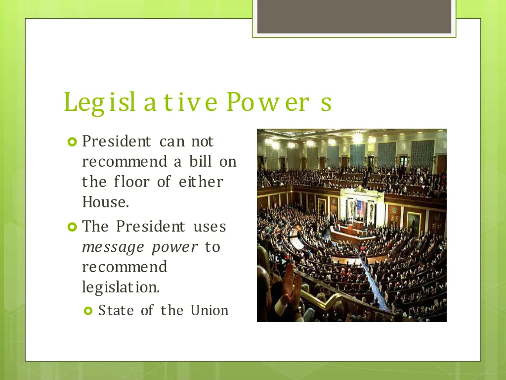 legisl a tive power s