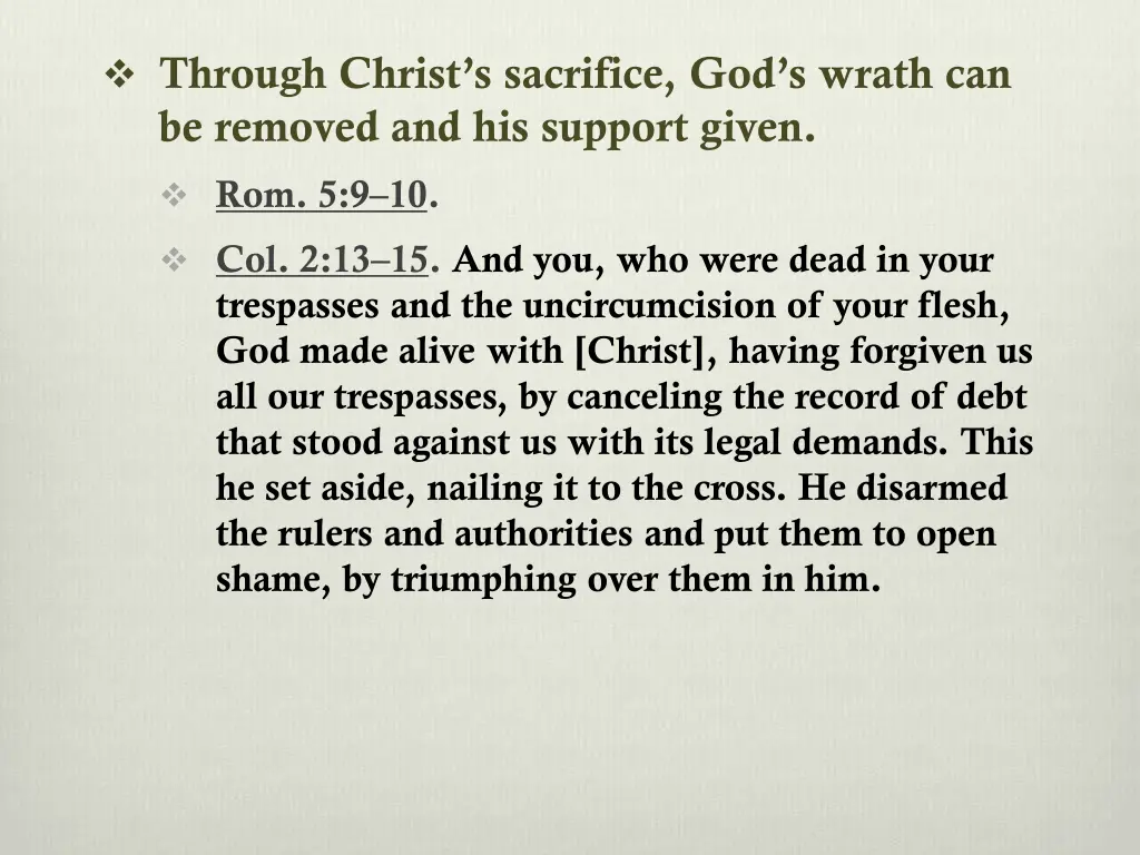 through christ s sacrifice god s wrath 1