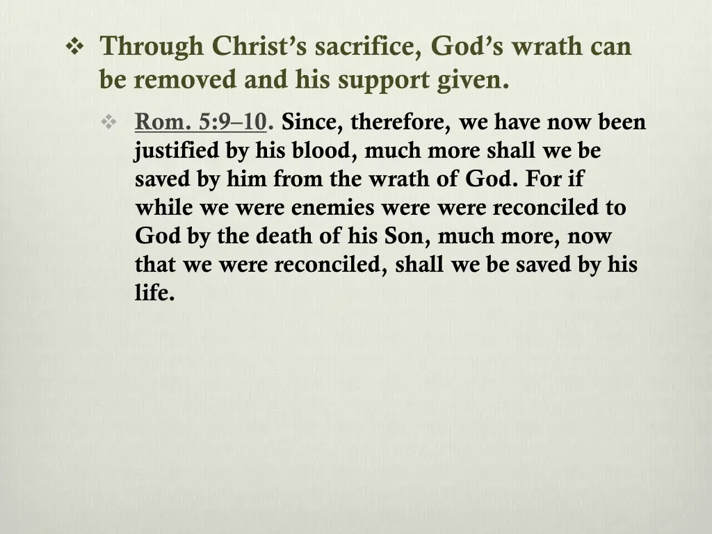 through christ s sacrifice god s wrath