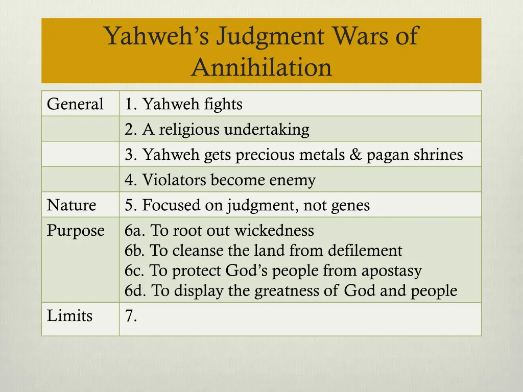 yahweh s judgment wars of annihilation 5