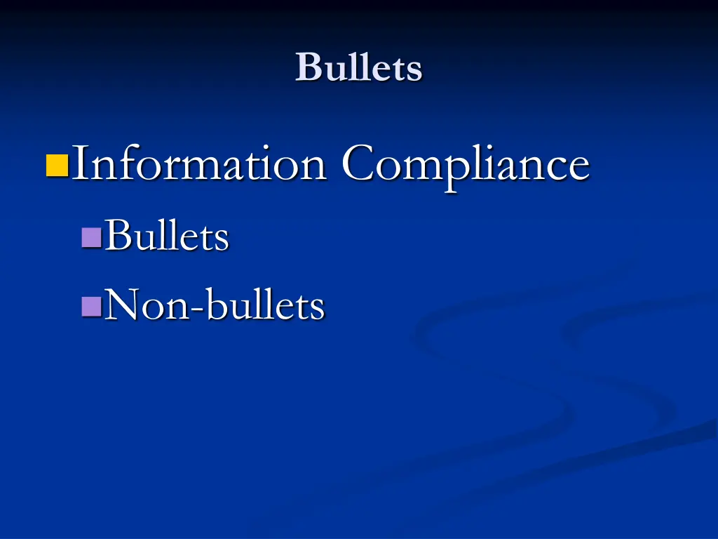 bullets