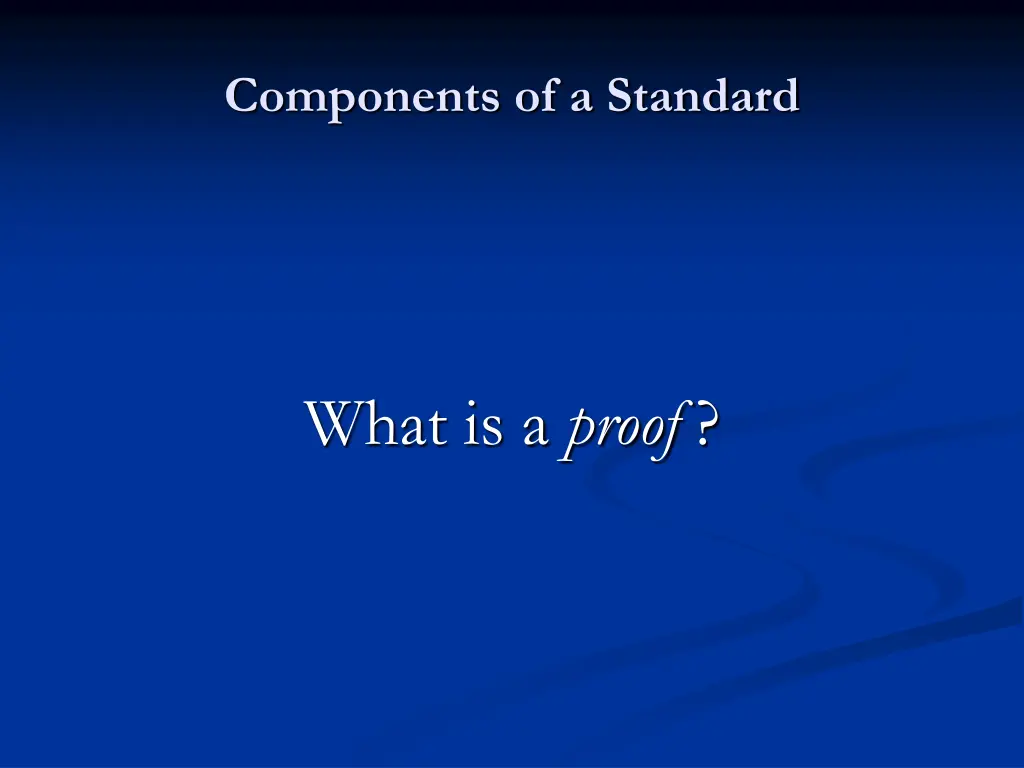 components of a standard 4