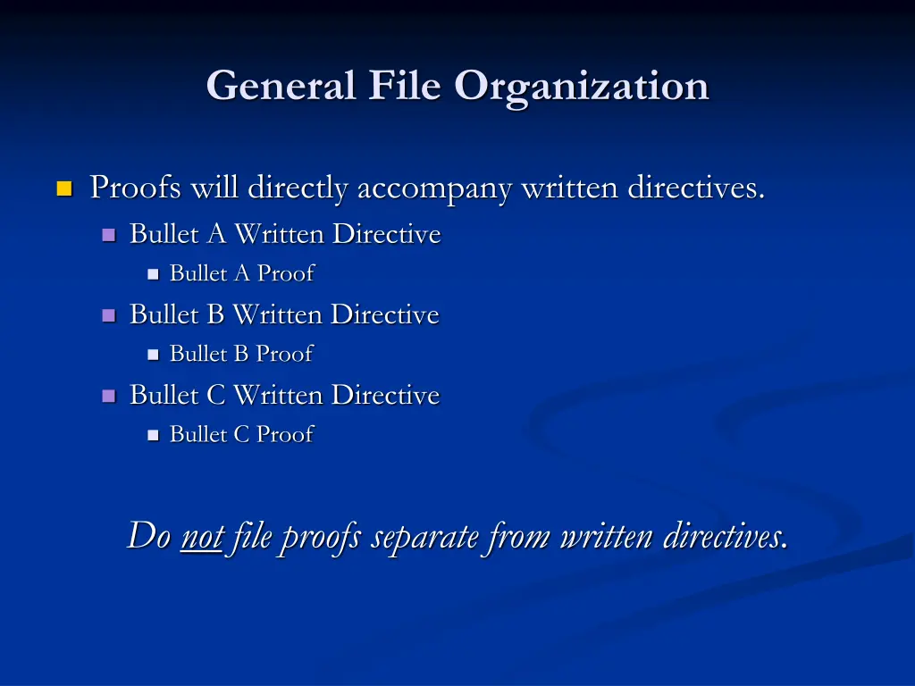 general file organization 1