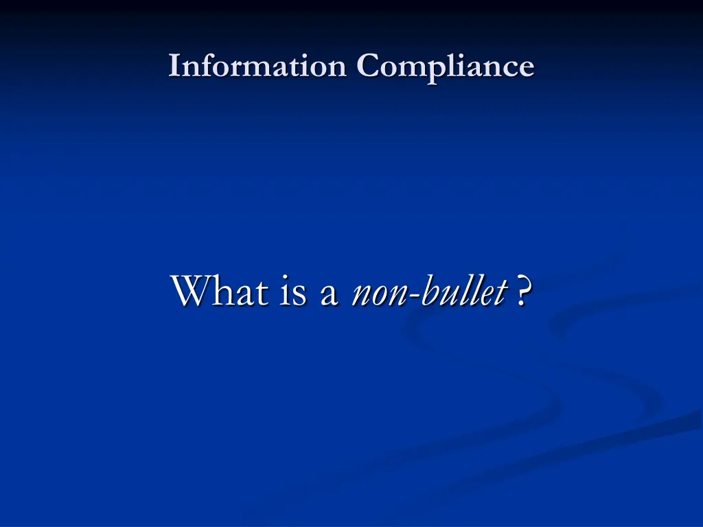 information compliance 3