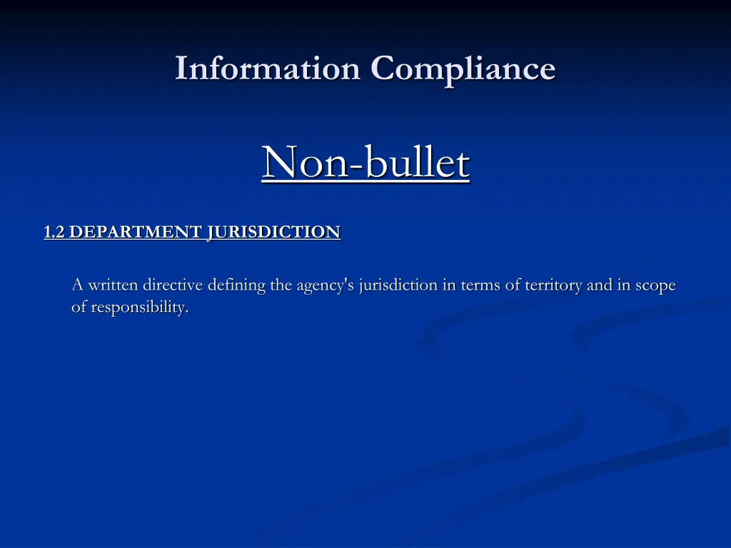 information compliance 5