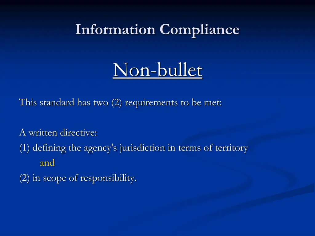 information compliance 6