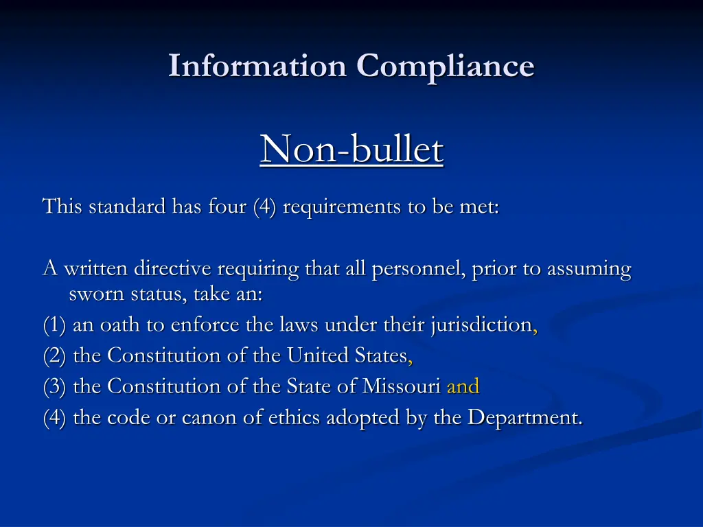 information compliance 8